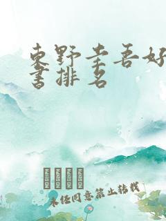 东野圭吾好看的书排名