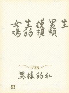女生摸男生的鸡鸡的视频