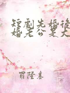 短剧先婚后爱闪婚老公是大佬