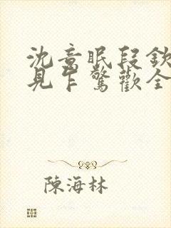 沈意眠段钦言初见乍惊欢全本阅读