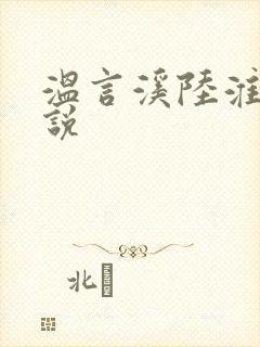 温言溪陆淮止小说