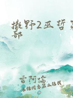 撒野2巫哲第二部