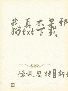 我真不是邪神走狗txt下载
