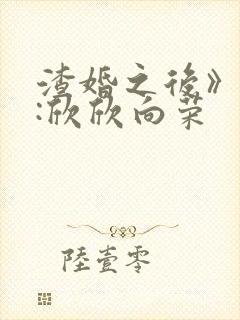 渣婚之后》作者:欣欣向荣