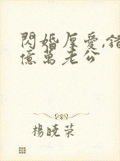闪婚厚爱,错嫁亿万老公