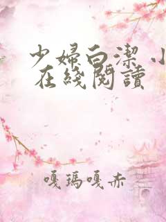 少妇白洁 小说 在线阅读