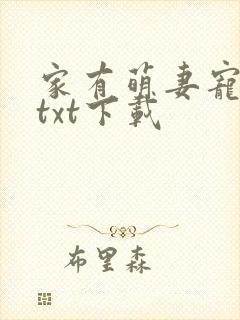家有萌妻宠上天txt下载