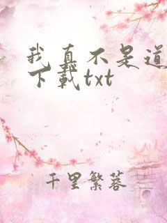 我真不是道祖啊下载txt
