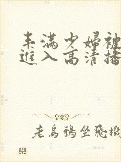 丰满少妇被猛烈进入高清播放百零