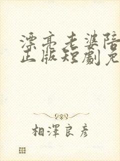 漂亮老婆陪过年正版短剧免费观看