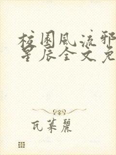 校园风流邪神叶星辰全文免费阅读