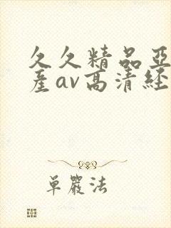 久久精品亚洲国产av高清经典