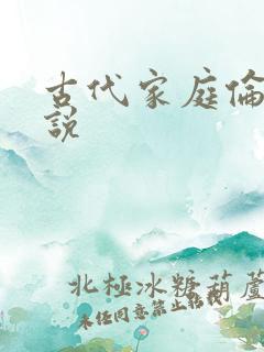 古代家庭伦理小说
