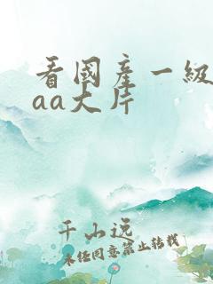 看国产一级特黄aa大片