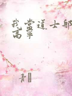 我当道士那些年高宁