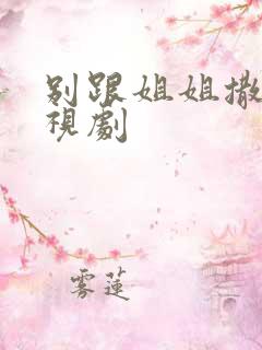 别跟姐姐撒野电视剧