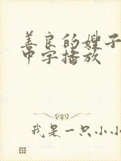 善良的嫂子在线中字播放