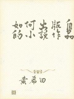 如何出版自己写的小说作品