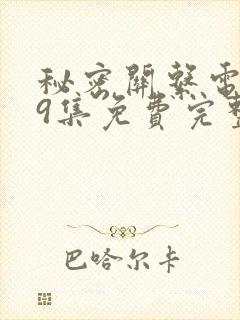 秘密关系电视剧9集免费完整版