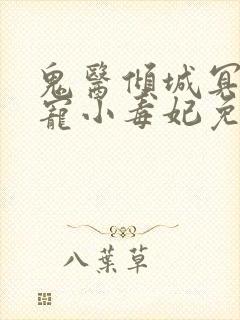 鬼医倾城冥帝爆宠小毒妃免费阅读