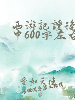 西游记读后感初中600字左右