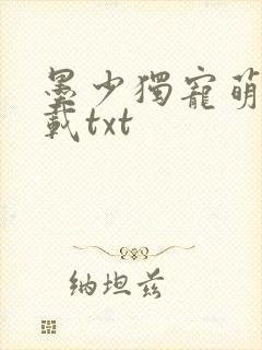 墨少独宠萌妻下载txt