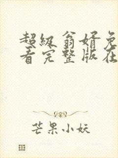 超级翁婿免费观看完整版在线全集