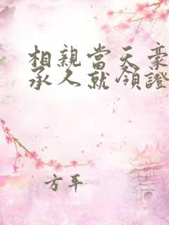 相亲当天豪门继承人就领证