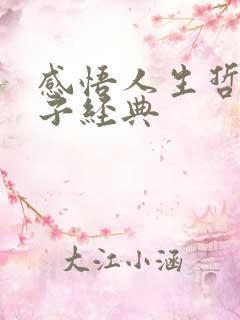 感悟人生哲理句子经典