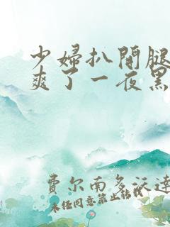 少妇扒开腿让我爽了一夜黑人巨大