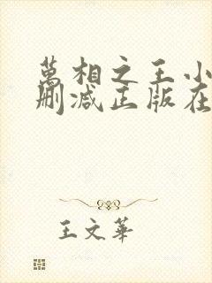 万相之王小说无删减正版在线阅读