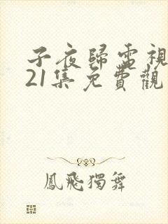 子夜归电视剧第21集免费观看