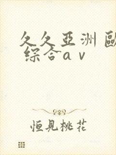 久久亚洲 欧美 综合aⅴ