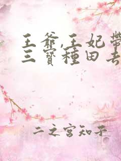 王爷,王妃带着三宝种田去了