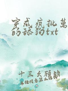 穿成疯批万人迷的舔狗txt
