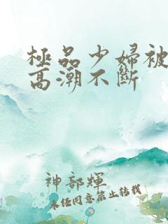 极品少妇被弄得高潮不断
