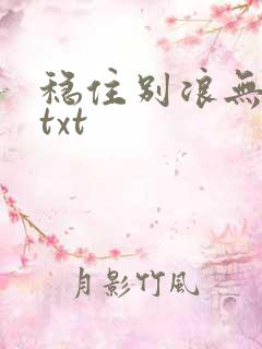 稳住别浪无删减txt