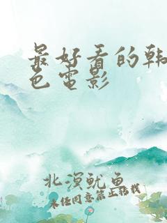 最好看的韩国情色电影