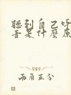 听到自己呼吸声音是什么原因