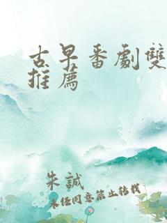 古早番剧双男主推荐