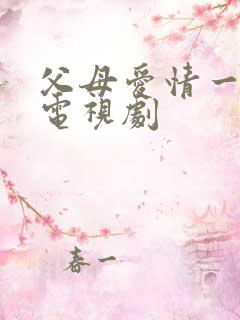 父母爱情一类的电视剧
