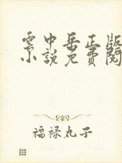 云中岳正版武侠小说免费阅读
