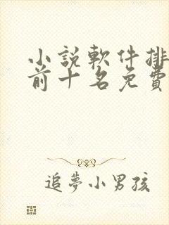 小说软件排行榜前十名免费