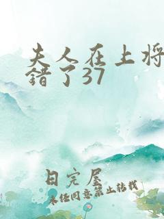 夫人在上将军知错了37