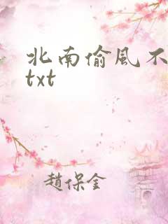 北南偷风不偷月txt