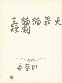 王楠楠最火十部短剧