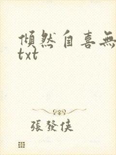 倾然自喜无删减txt