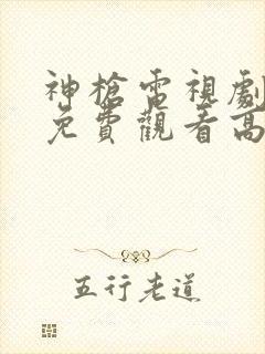 神枪电视剧全集免费观看高清完整版