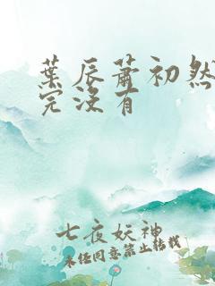 叶辰萧初然更新完没有