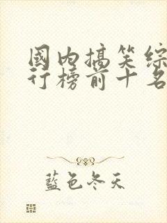 国内搞笑综艺排行榜前十名